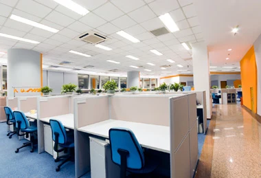 Professional office workspace